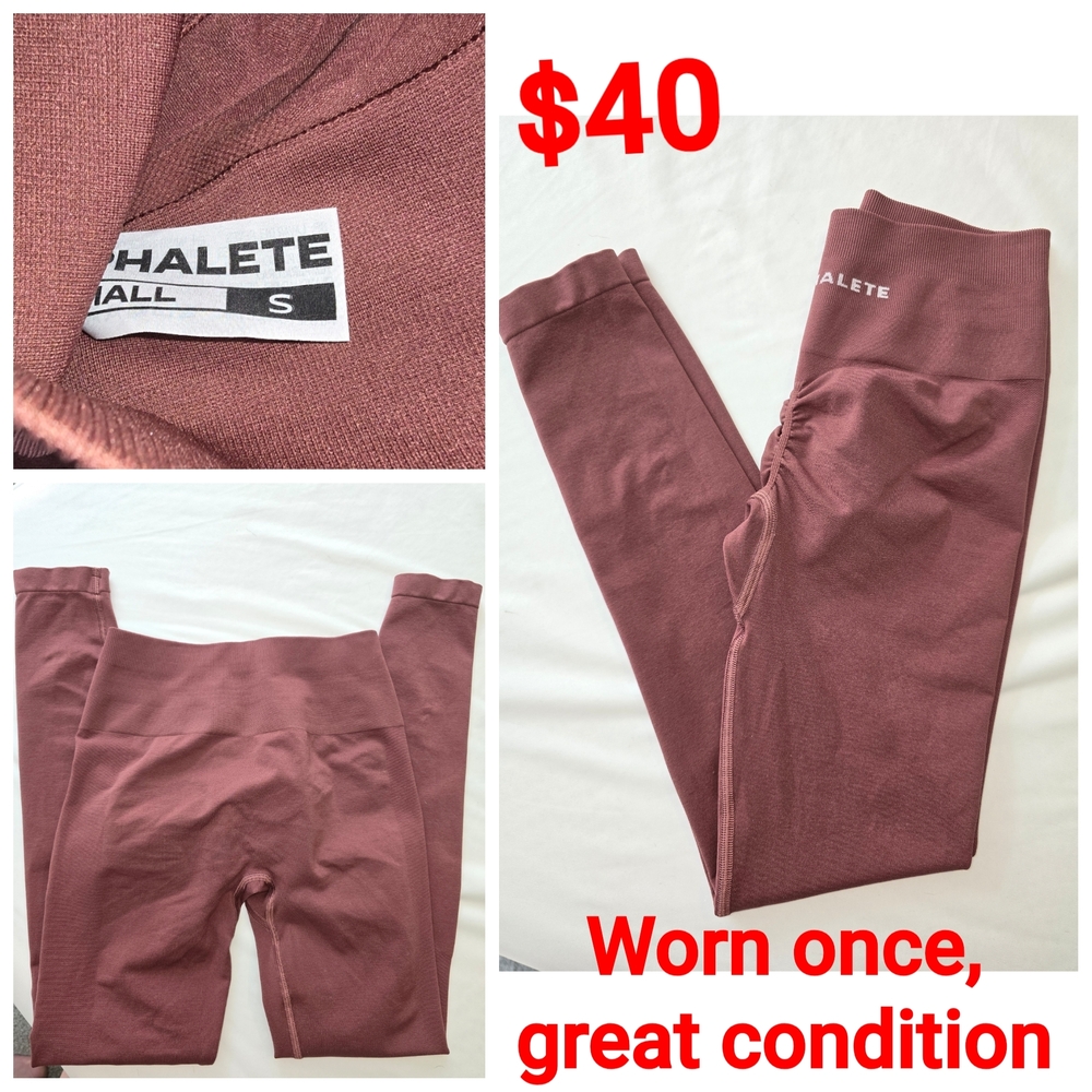 Alphalete Women's Amplify Leggings - S - Dusty Rose color